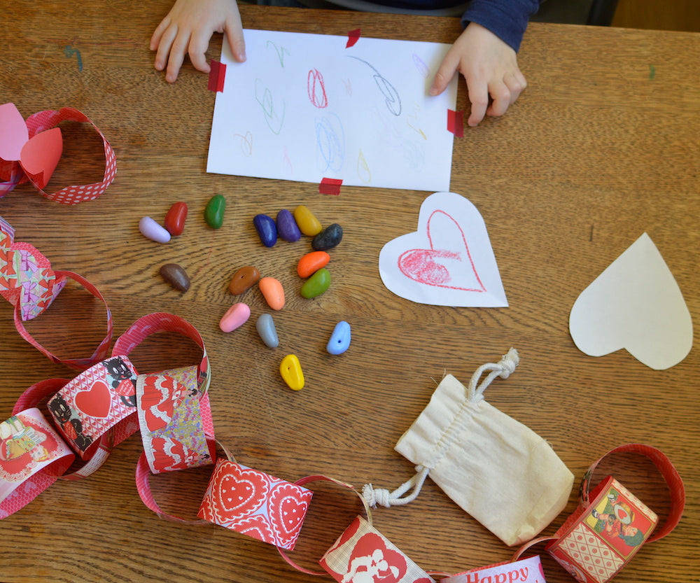 Crayon Rocks in Use - Bella Luna Toys