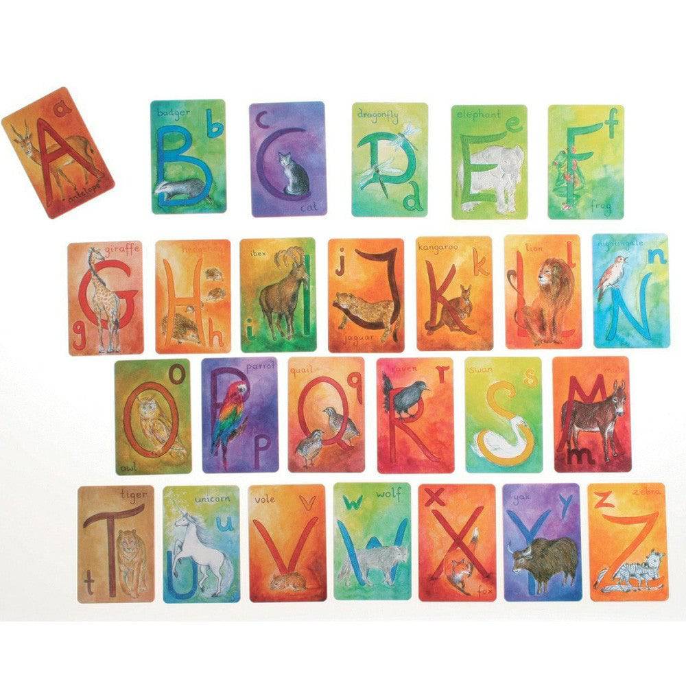 Waldorf Alphabet Cards, English