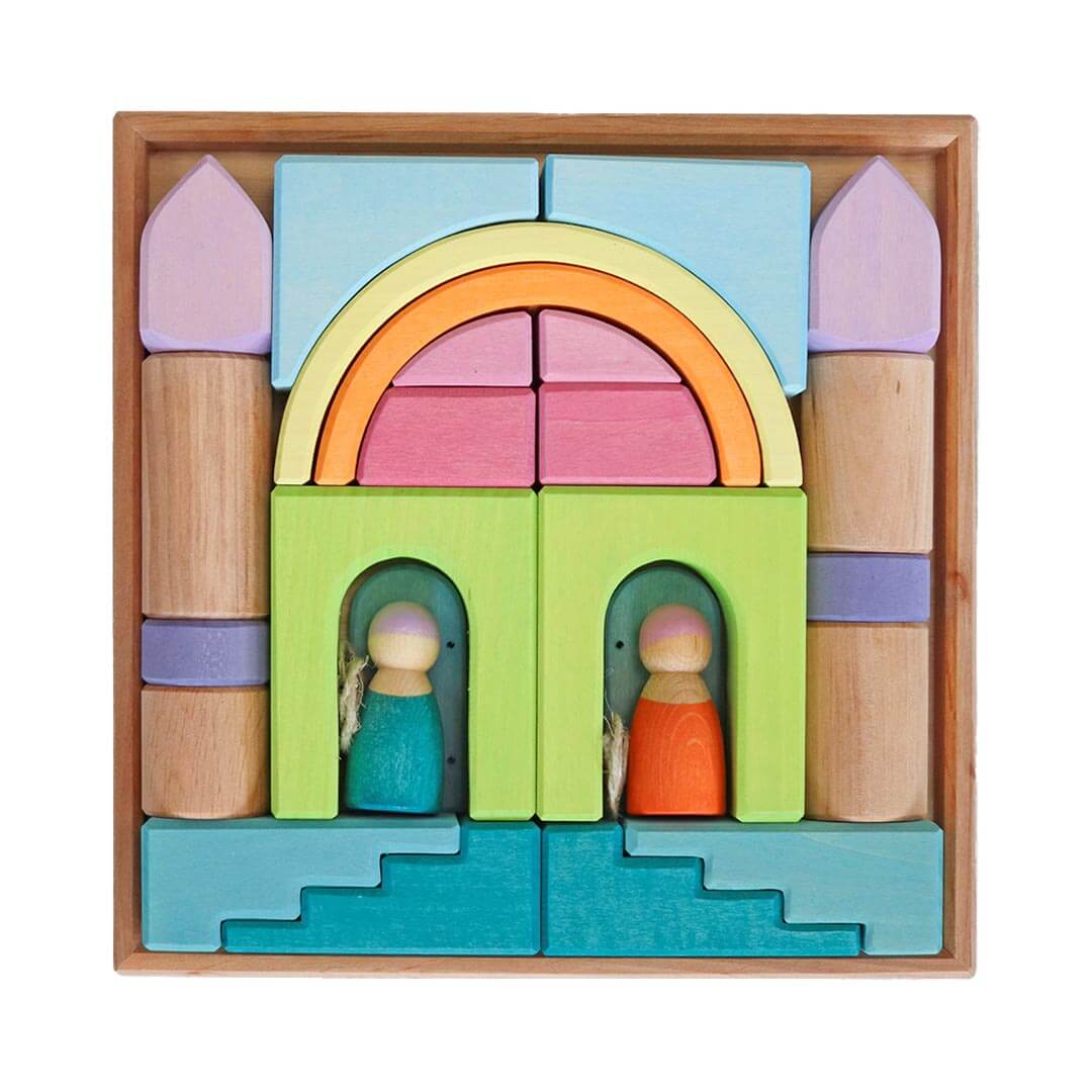 Grimm's Wooden Building World Cloud Play Set