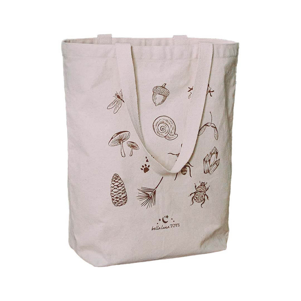 Nature Treasure Hunt Canvas Book Tote