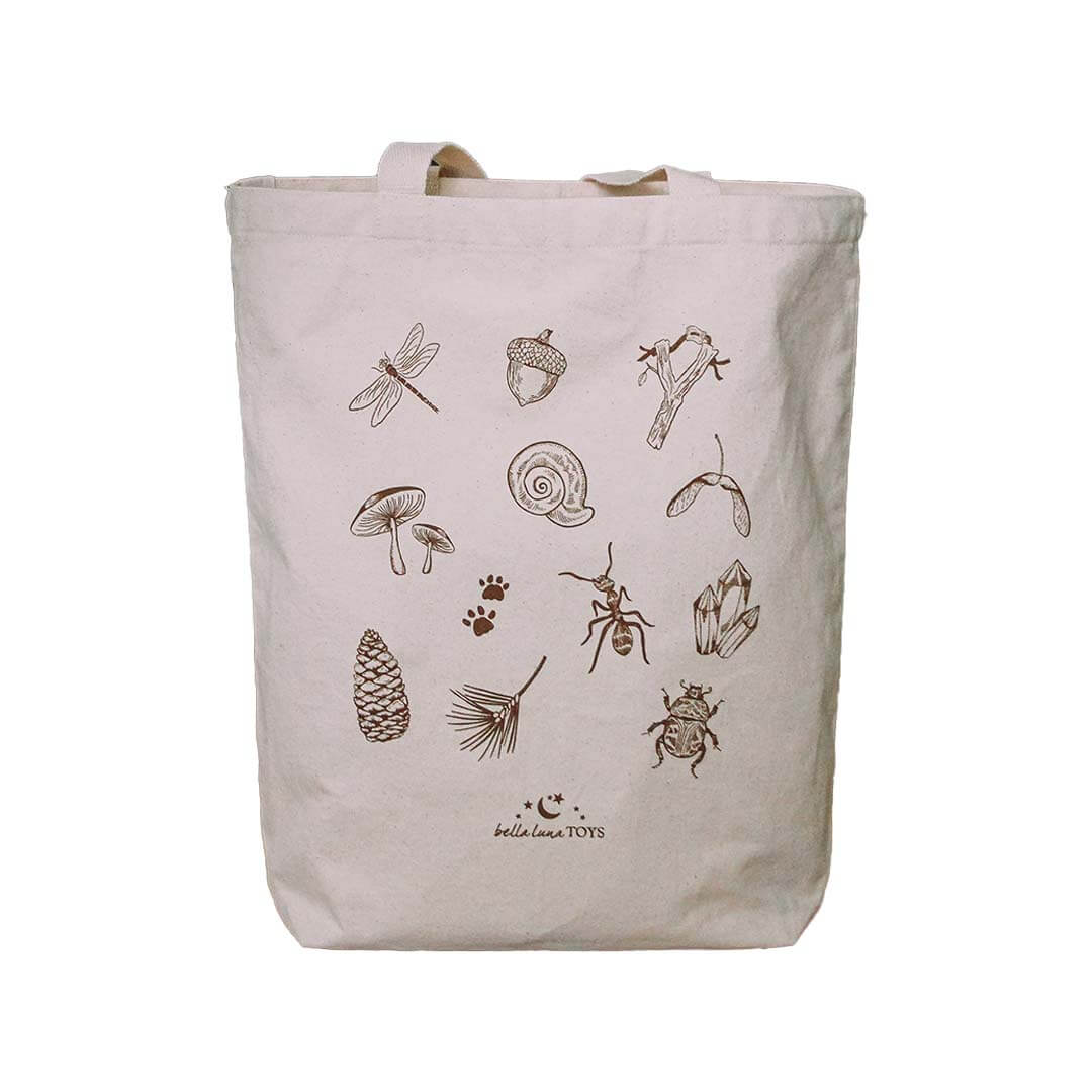 Nature Treasure Hunt Canvas Book Tote