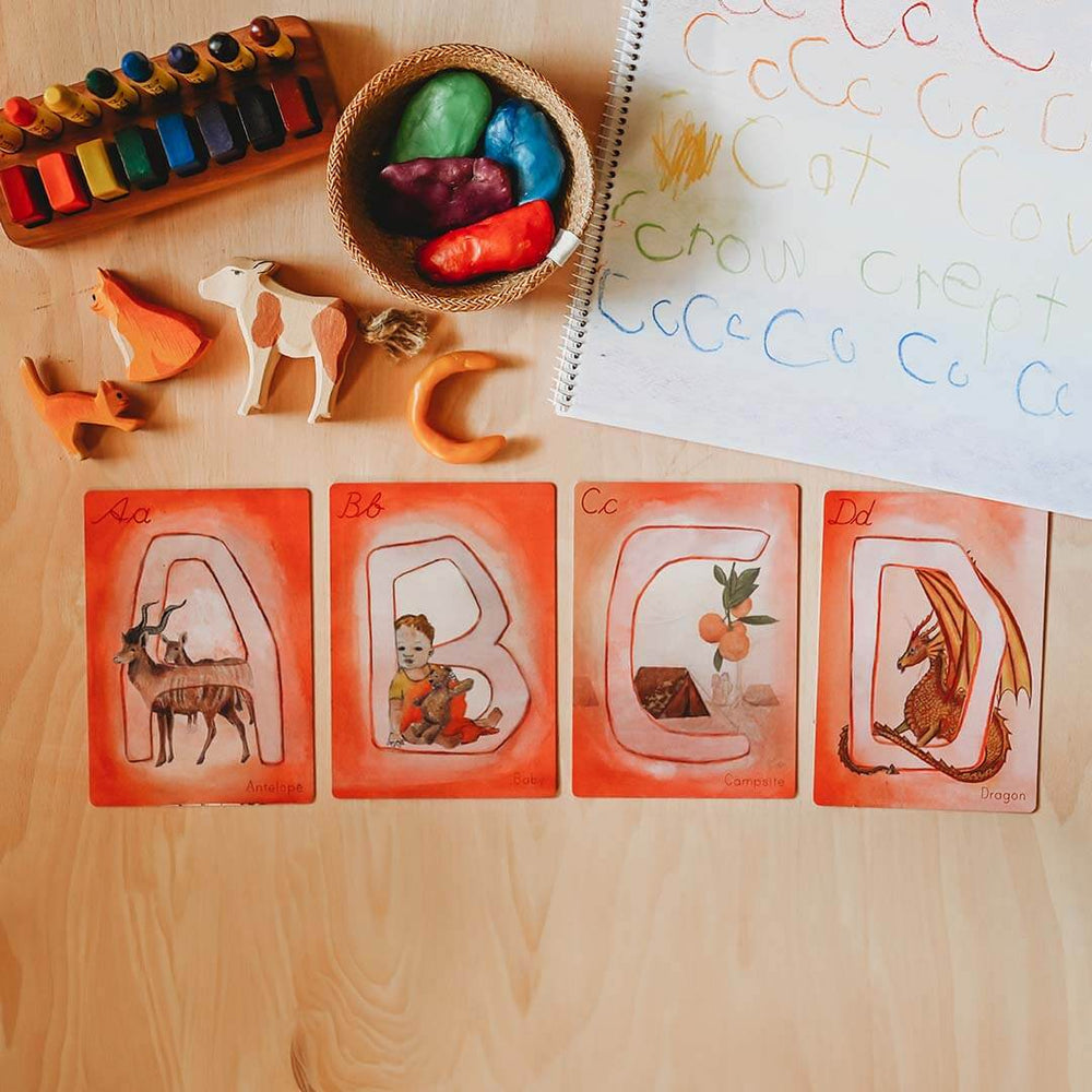 Waldorf Family - Waldorf Alphabet Cards - Bella Luna Toys