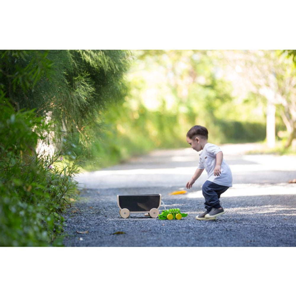 Plan Toys - Wooden Chalkboard Wagon - Bella Luna Toys