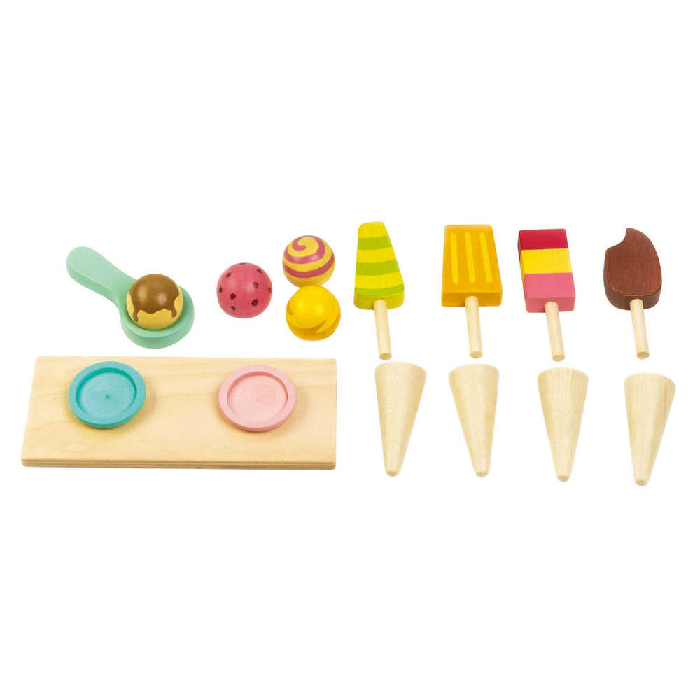 Tender Leaf - Wooden Ice Cream Cart Play Set Ice Creams